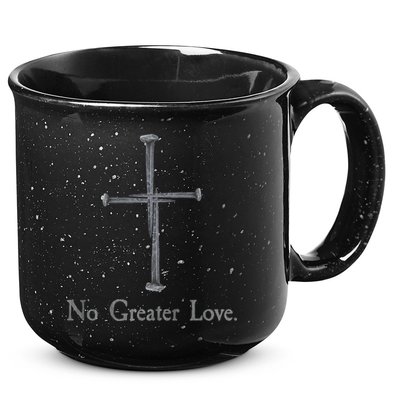 No Greater Love. Jesus Nailed To the Cross Christian 15oz Campfire Ceramic Mug