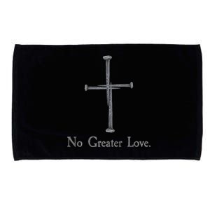 No Greater Love. Jesus Nailed To the Cross Christian Microfiber Hand Towel