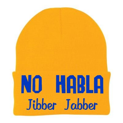 No Habla Jibber Jabber Spanish Knit Cap Winter Beanie