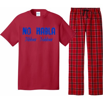 No Habla Jibber Jabber Spanish Pajama Set