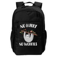 No Hurry No Worries Lazy Sloth Backpack