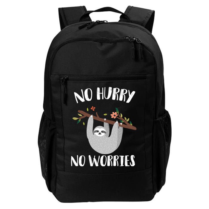 No Hurry No Worries Lazy Sloth Backpack