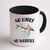 No Hurry No Worries Lazy Sloth Mug