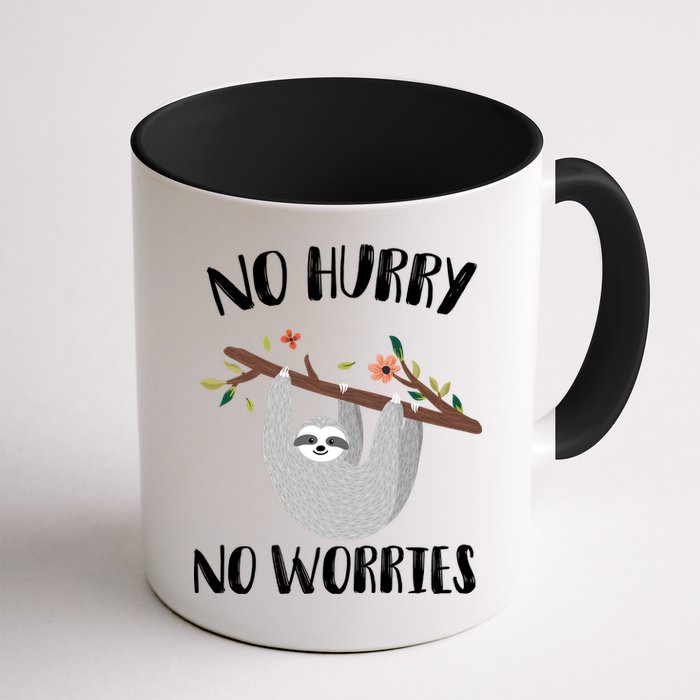 No Hurry No Worries Lazy Sloth Mug