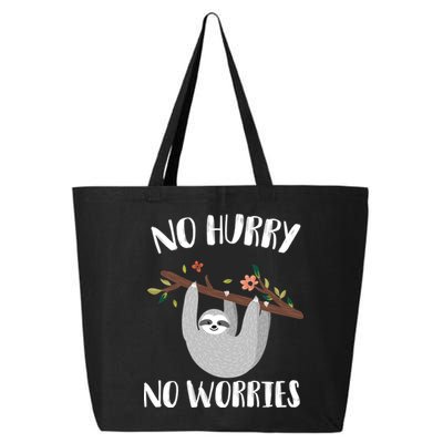 No Hurry No Worries Lazy Sloth 25L Jumbo Tote