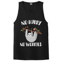 No Hurry No Worries Lazy Sloth PosiCharge Competitor Tank