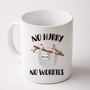 No Hurry No Worries Lazy Sloth Coffee Mug