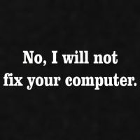 No I Will Not Fix Your Computer Ladies PosiCharge Tri-Blend Wicking Tank