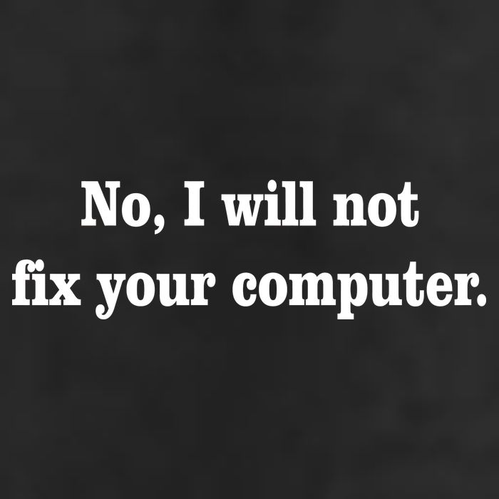 No I Will Not Fix Your Computer Garment-Dyed Fleece Hoodie