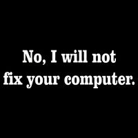 No I Will Not Fix Your Computer Full Zip Hoodie