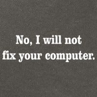 No I Will Not Fix Your Computer Cotton Canvas Backpack