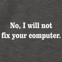 No I Will Not Fix Your Computer Vector Backpack