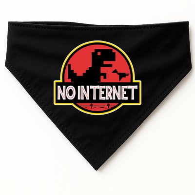 No Internet T-Rex USA-Made Doggie Bandana