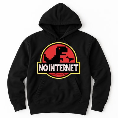 No Internet T-Rex Hoodie