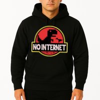 No Internet T-Rex Hoodie
