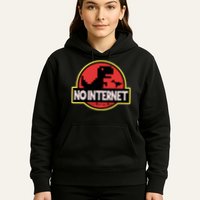 No Internet T-Rex Hoodie