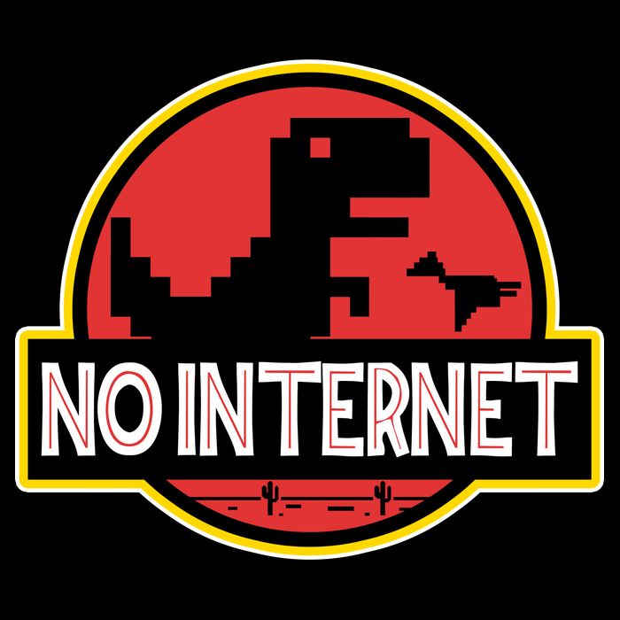 No Internet T-Rex Apron