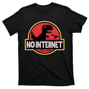 No Internet T-Rex T-Shirt