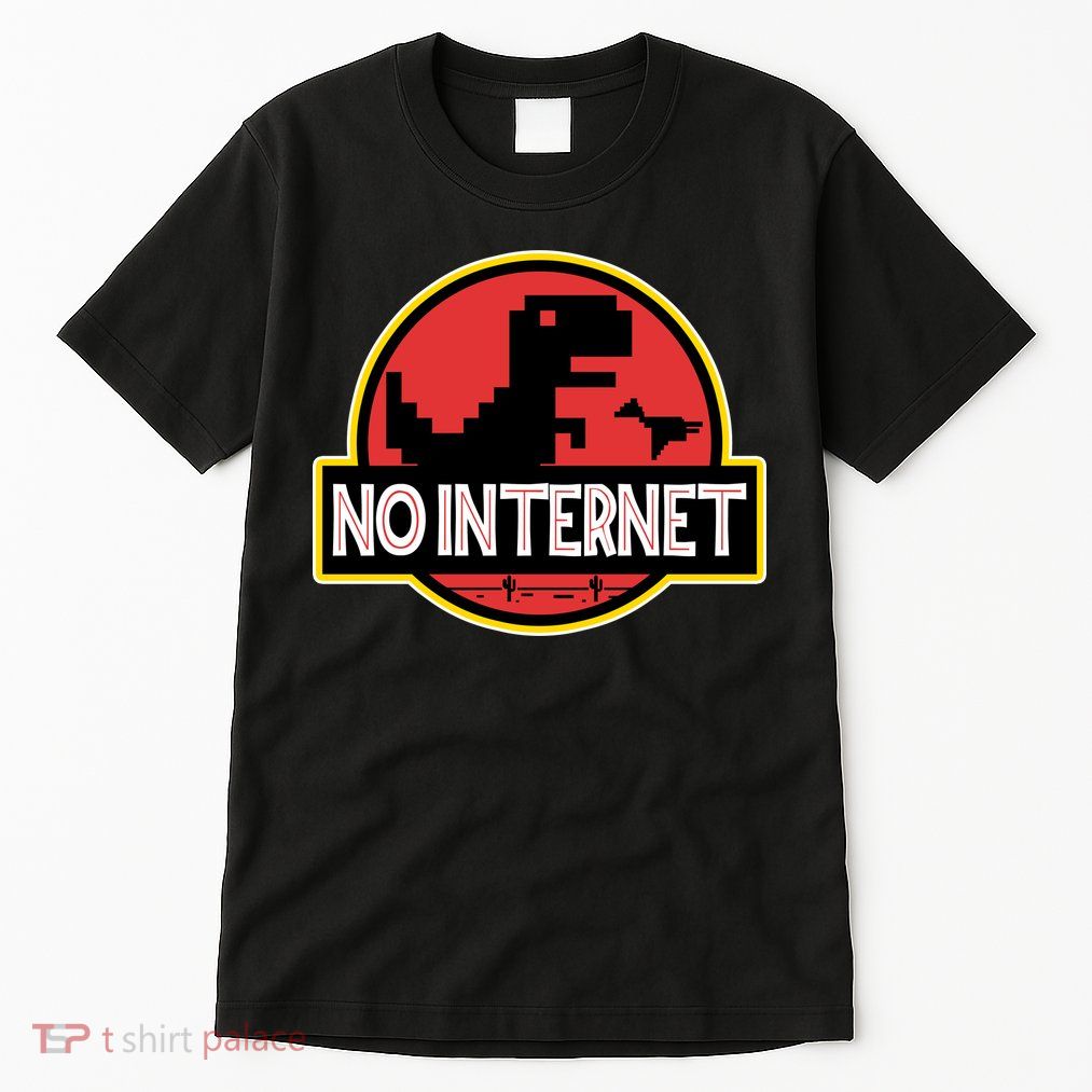 No Internet T-Rex Tall T-Shirt