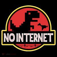 No Internet T-Rex Tall T-Shirt