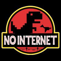 No Internet T-Rex Button