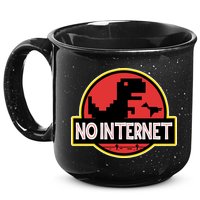 No Internet T-Rex 15oz Campfire Ceramic Mug