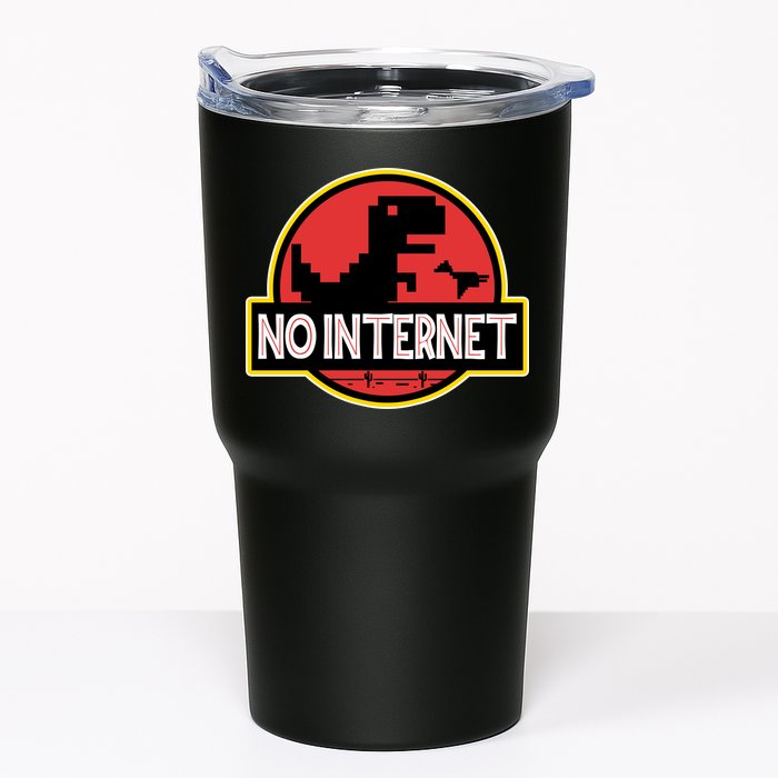 No Internet T-Rex Tumbler