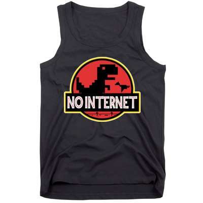 No Internet T-Rex Tank Top