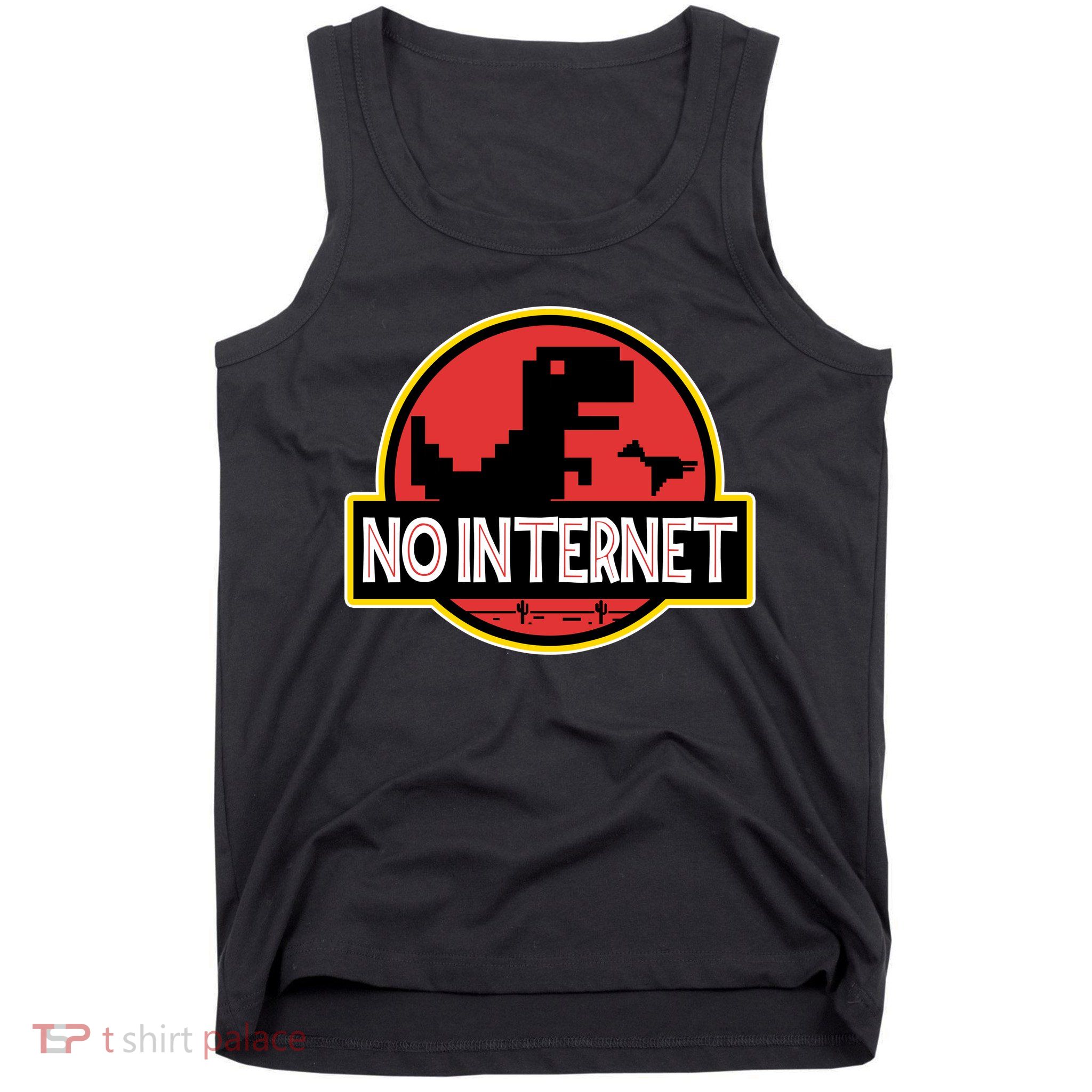 No Internet T-Rex Tank Top