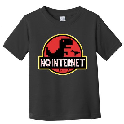 No Internet T-Rex Toddler T-Shirt