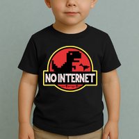 No Internet T-Rex Toddler T-Shirt