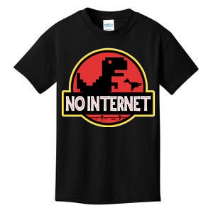 No Internet T-Rex Kids T-Shirt