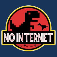 No Internet T-Rex Infant Baby Jersey Bodysuit