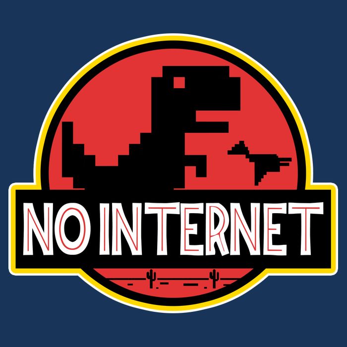 No Internet T-Rex Infant Baby Jersey Bodysuit