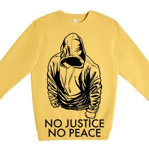 No Justice No Peace Black Lives Matter Premium Crewneck Sweatshirt