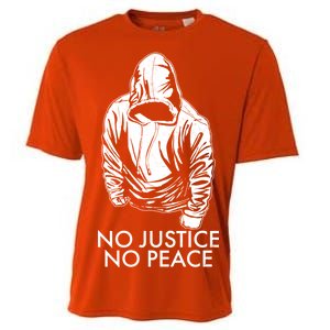 No Justice No Peace Black Lives Matter Cooling Performance Crew T-Shirt