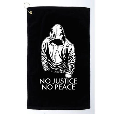 No Justice No Peace Black Lives Matter Golf Towel