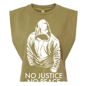 No Justice No Peace Black Lives Matter Garment-Dyed Women's Muscle Tee