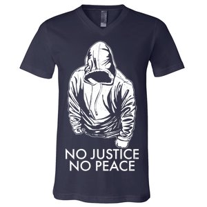 No Justice No Peace Black Lives Matter V-Neck T-Shirt