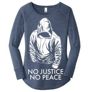 No Justice No Peace Black Lives Matter Women's Perfect Tri Tunic Long Sleeve Shirt