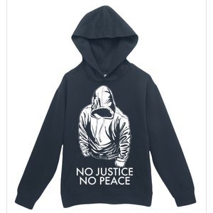 No Justice No Peace Black Lives Matter Urban Pullover Hoodie