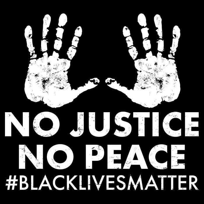 No Justice No Peace #BLACKLIVESMATTER Hand Prints Flatbill Hat