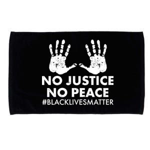 No Justice No Peace #BLACKLIVESMATTER Hand Prints Microfiber Hand Towel