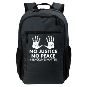 No Justice No Peace #BLACKLIVESMATTER Hand Prints Daily Commute Backpack