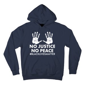 No Justice No Peace #BLACKLIVESMATTER Hand Prints Hoodie