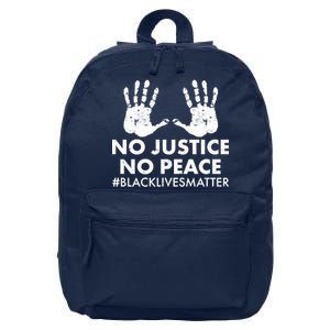 No Justice No Peace #BLACKLIVESMATTER Hand Prints 16 in Basic Backpack