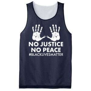 No Justice No Peace #BLACKLIVESMATTER Hand Prints Mesh Reversible Basketball Jersey Tank