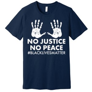 No Justice No Peace #BLACKLIVESMATTER Hand Prints Premium T-Shirt