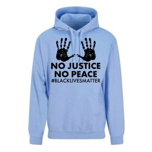 No Justice No Peace #BLACKLIVESMATTER Hand Prints Unisex Surf Hoodie