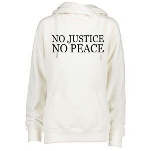 No Justice No Peace BLM Fight For Civil Rights Womens Funnel Neck Pullover Hood